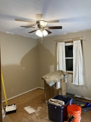 Ceiling Paint Back Bedroom Done